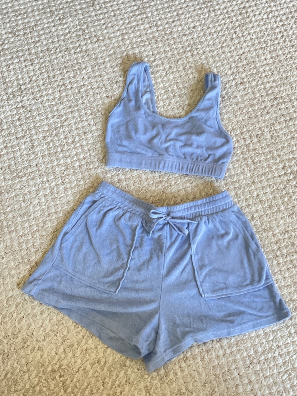 La vie en rose French terry set - size MEDIUM